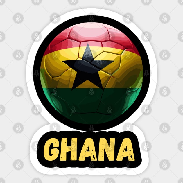 Ghana Flag Football Sticker by Graceful Designs